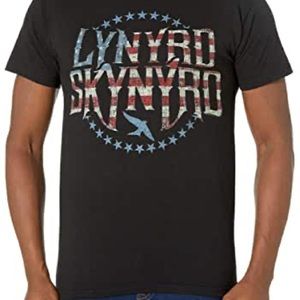 Men's Lynyrd Skynyrd Stars & Stripes Patriotic Logo T-Shirt. M & O size: Large
